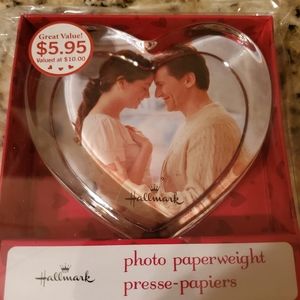 Hallmark Glass Photo Paperweight
